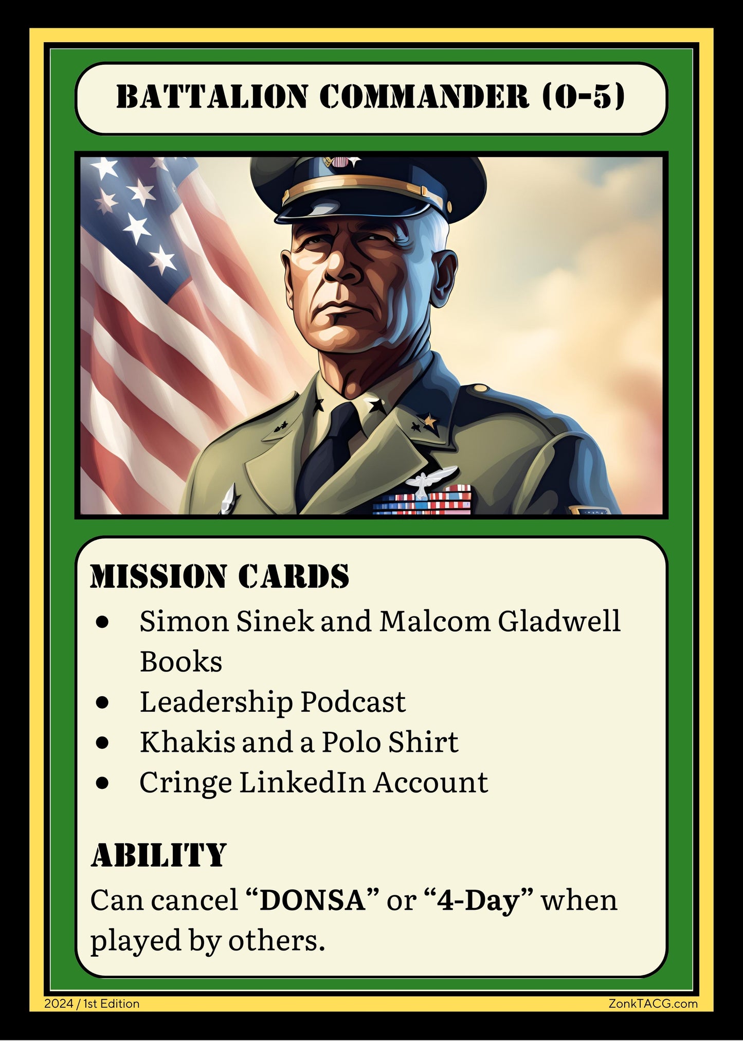 Zonk - The Army Card Game Deck