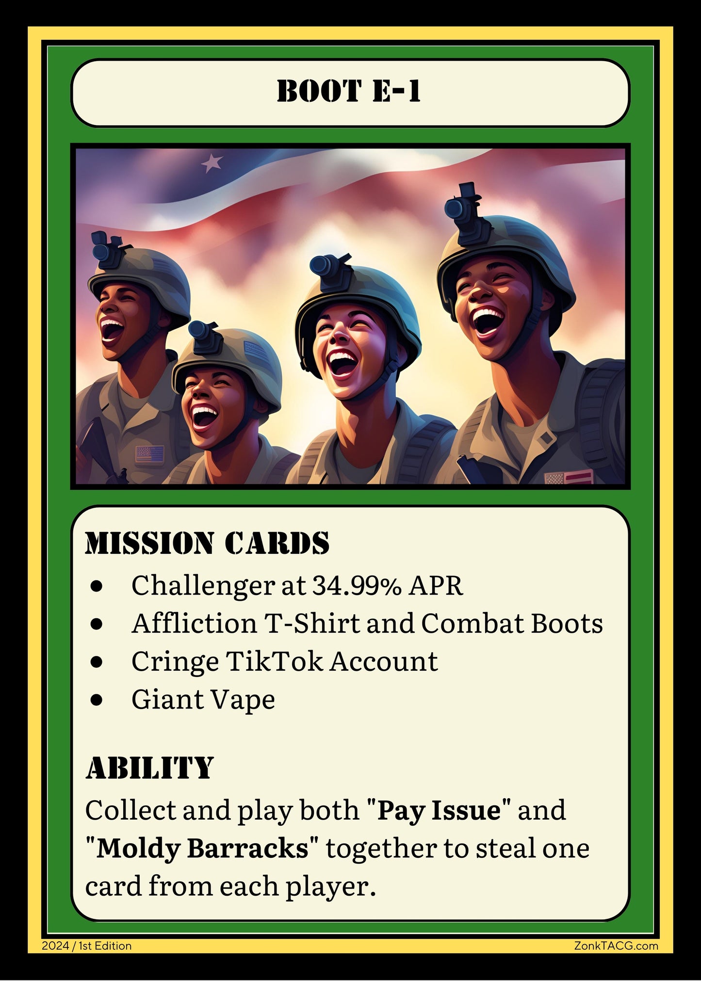 Zonk - The Army Card Game Deck